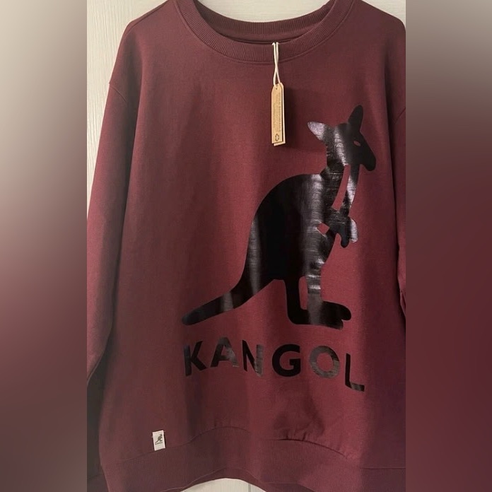 Kangol Mens Sweatshirt Size Small Maroon